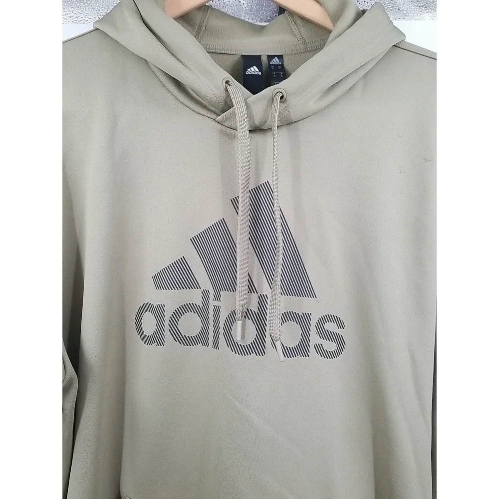 Adidas Hoodie Men's XL‎ Pullover Green Aeroready